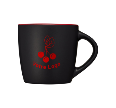 mug rouge bicolore 340 ml 