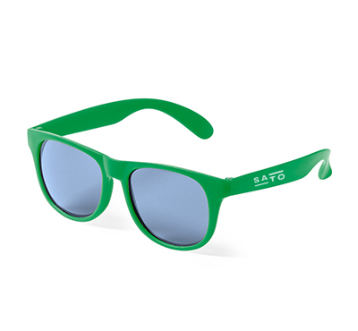 lunettes de soleil publicitaires vertes