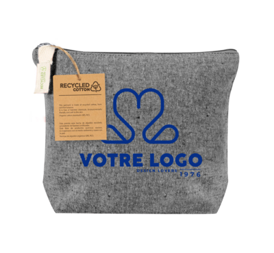 Trousse de toilette noire personnalisée