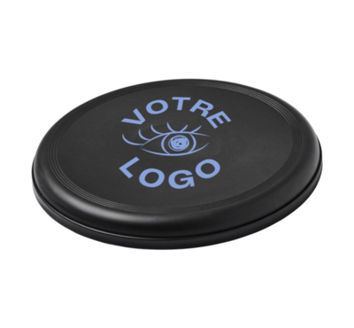 frisbee en plastique recyclé noir