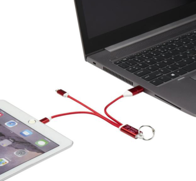 cable de chargement couleur rouge à personnaliser