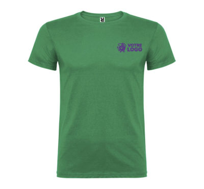 tshirt à manche courte vert personnalisable