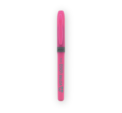 surligneur rose BIC personnalisable
