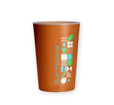 ecocup capacité orange 25 cl