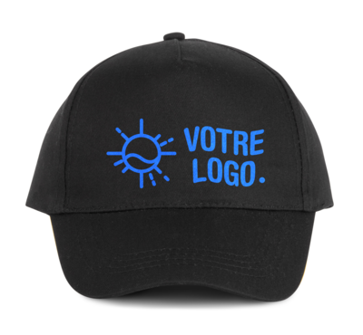 Casquette noir logotée