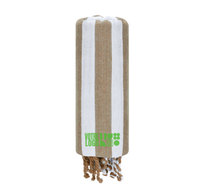 serviette marron personnalisable