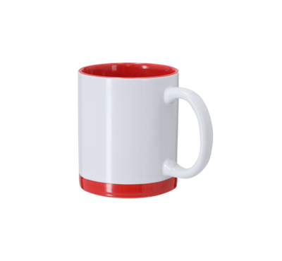 mug céramique rouge à personnaliser