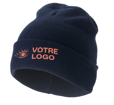 bonnet bleu marine personnalisable