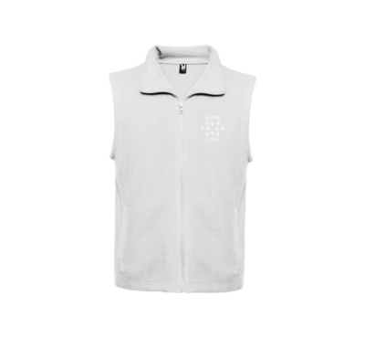 gilet blanc en polaire