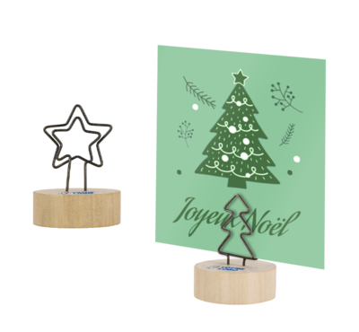 clip forme de noel personnalisable