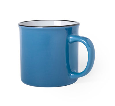 mug publicitaire bleu à personnaliser