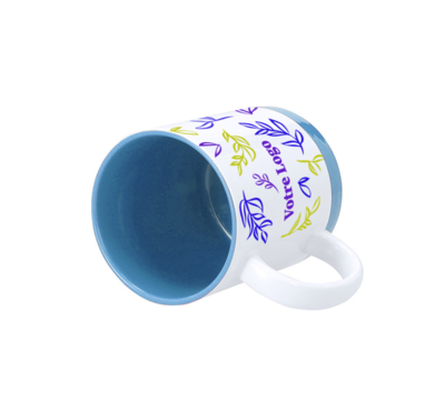 tasse bleu personnalisable logoté