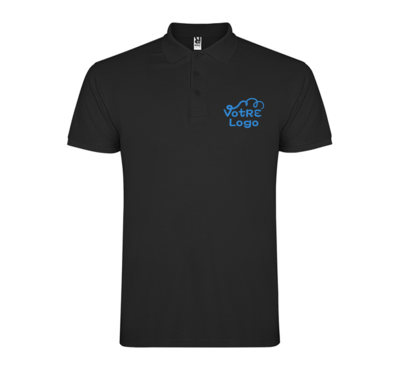 polo couleur noir pour enfant