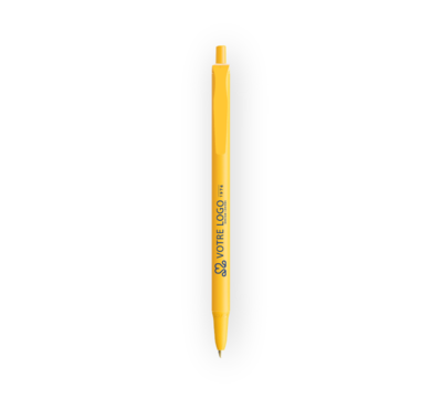 stylo bic clic stic bille jaune personnalisé