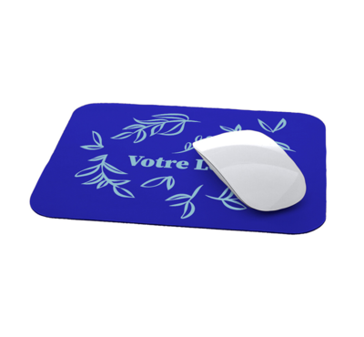 tapis de souris publicitaire bleu 