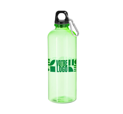 bouteille d'eau RPET 650ml vert clair personnalisable