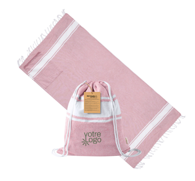 Sac à dos paréo couleur rose personnalisable 