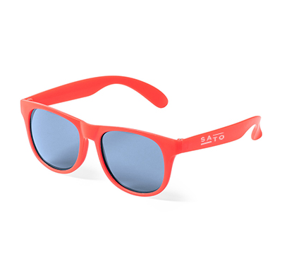 Lunettes de soleil rouges publicitaires