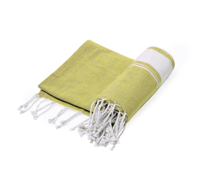 paréo serviette couleur jaune personnalisable