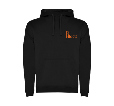 sweat à capuche personnalisable couleur noire homme