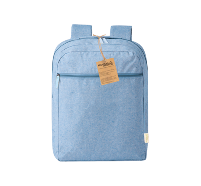 sac à dos 100% coton recyclé bleu