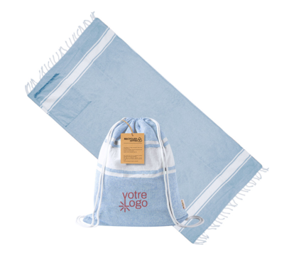 sac à dos paréo couleur bleu clair personnalisable