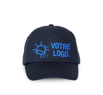 Casquette bleu marine logotée