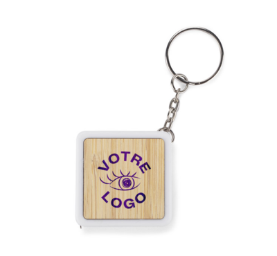 porte clé avec mètre ruban 