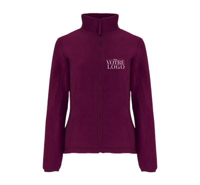 veste polaire couleur bordeaux