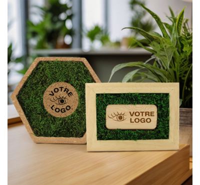 cadre mousse en liège publicitaire