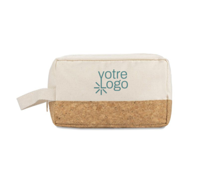 petite trousse de toilette en coton personnalisable