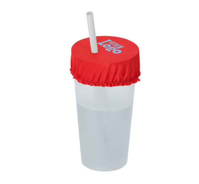 couvre gobelet coloré couleur rouge 