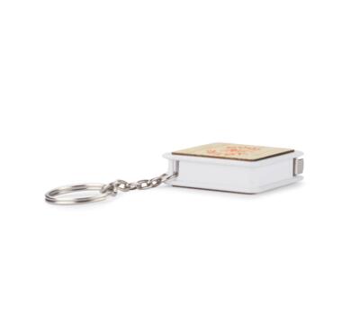 porte clé avec mètre ruban