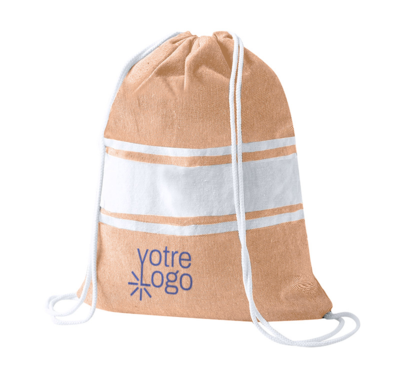 sac à dos paréo couleur orange logoté