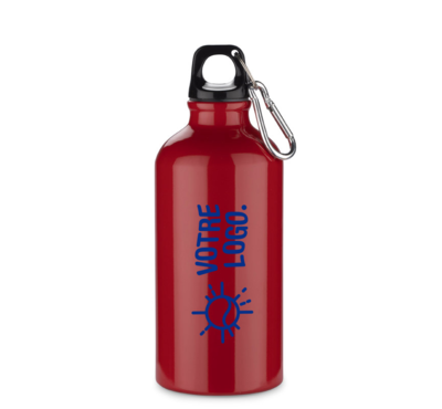 bouteille en aluminium rouge