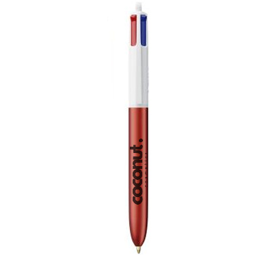 bic 4 couleurs glacé rouge