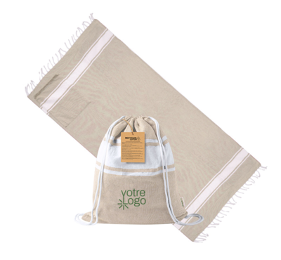 sac à dos paréo couleur naturel personnalisable 