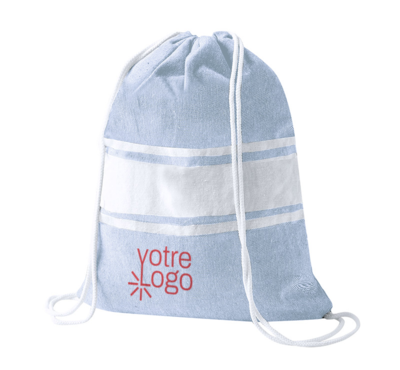 sac à dos paréo couleur bleu logoté