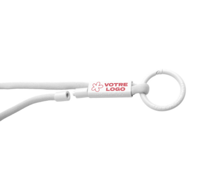 tour de cou avec tube couleur blanc