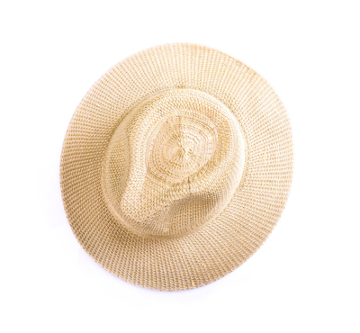 chapeau de plage couleur beige personnalisable