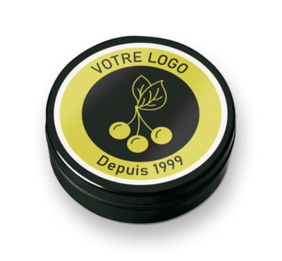 boite en métal couleur noir 