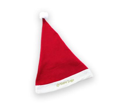 bonnet père noel couleur rouge personnalisable