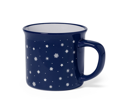 mug de noel bleu marine personnalisable