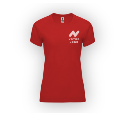 Tee-shirt de sport femme rouge