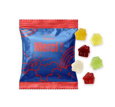 gommes de fruits maisons - sachet personnalisable