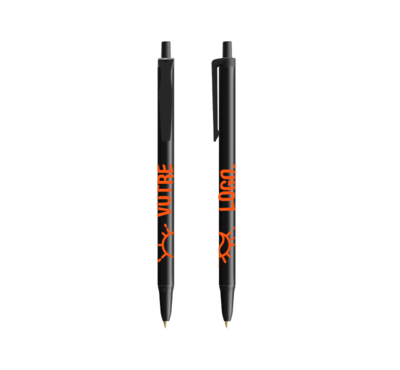 stylo bic clic stic noir personnalisé