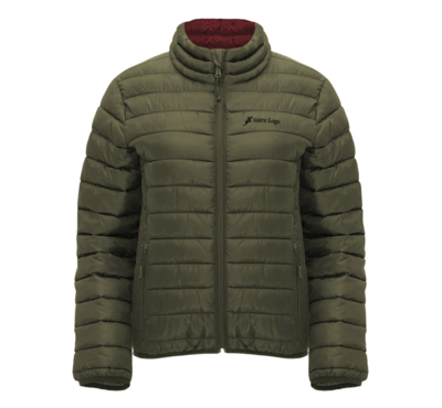 doudoune personnalisable couleur verte pour femme