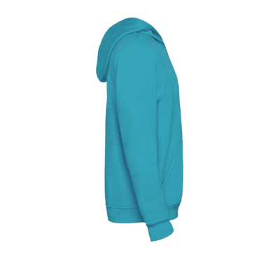 sweat à capuche pour enfant couleur turquoise