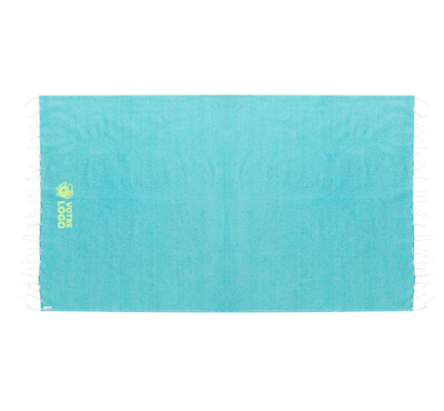 bleu turquoise paréo serviette personnalisable