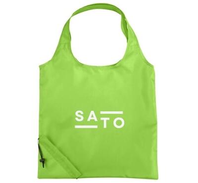 Sac shopping pliable vert